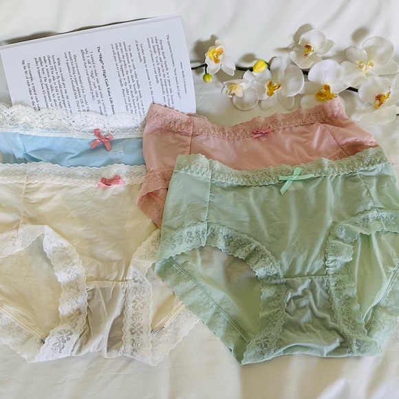 4 Pcs Sexy Lingeries Stitching Lace Panties French Style Underpants Briefs M-L - Picture 4 of 9